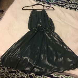 Metallic green dress